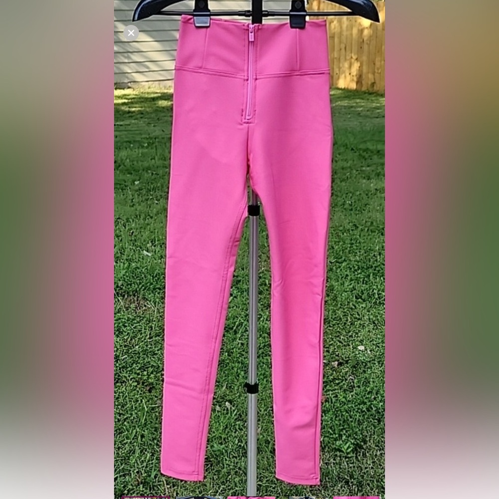 WR.UP Womens size XXS O Pants Candy Pink High Waisted Full Length Barbiecore